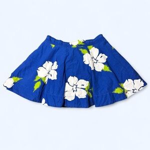 Y2K Blue Floral Mini Skirt by Hollister!